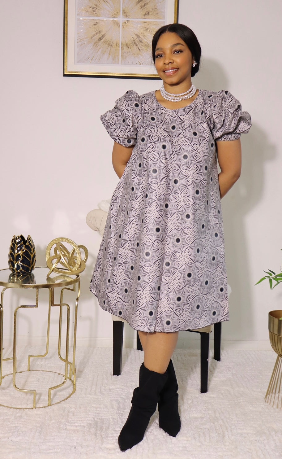 Free style oval dress