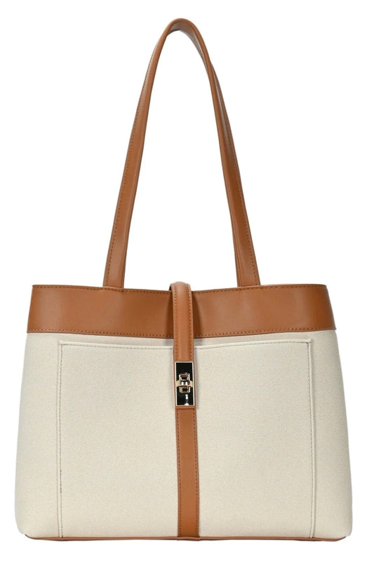Canvas Leather tote bag