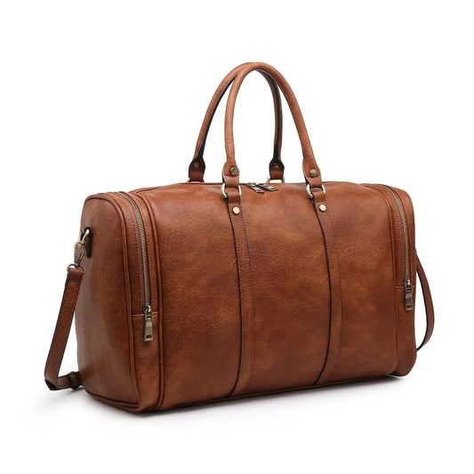 Leather traveling bag